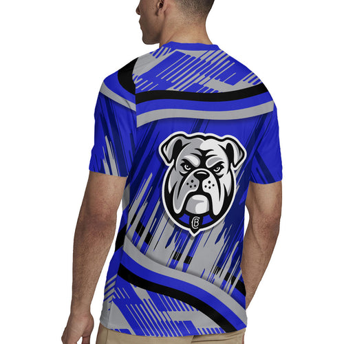 Bulldogs Rugby Mascot Rugby Jersey Fierce Athlete Graphic in Sports Style