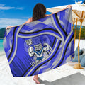 Bulldogs Rugby Mascot Sarong Fierce Athlete Graphic in Sports Style