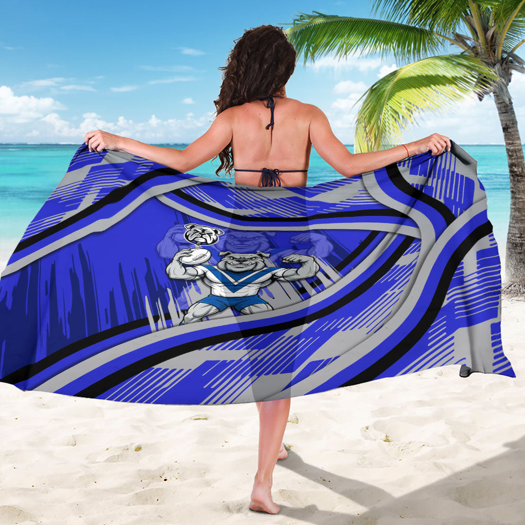 Bulldogs Rugby Mascot Sarong Fierce Athlete Graphic in Sports Style