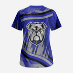 Bulldogs Rugby Mascot Scrub Top Fierce Athlete Graphic in Sports Style