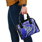 Bulldogs Rugby Mascot Shoulder Handbag Fierce Athlete Graphic in Sports Style