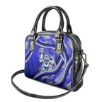 Bulldogs Rugby Mascot Shoulder Handbag Fierce Athlete Graphic in Sports Style