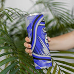 Bulldogs Rugby Mascot Skinny Tumbler Fierce Athlete Graphic in Sports Style