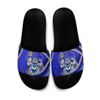 Bulldogs Rugby Mascot Slide Sandals Fierce Athlete Graphic in Sports Style
