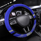 Bulldogs Rugby Mascot Steering Wheel Cover Fierce Athlete Graphic in Sports Style