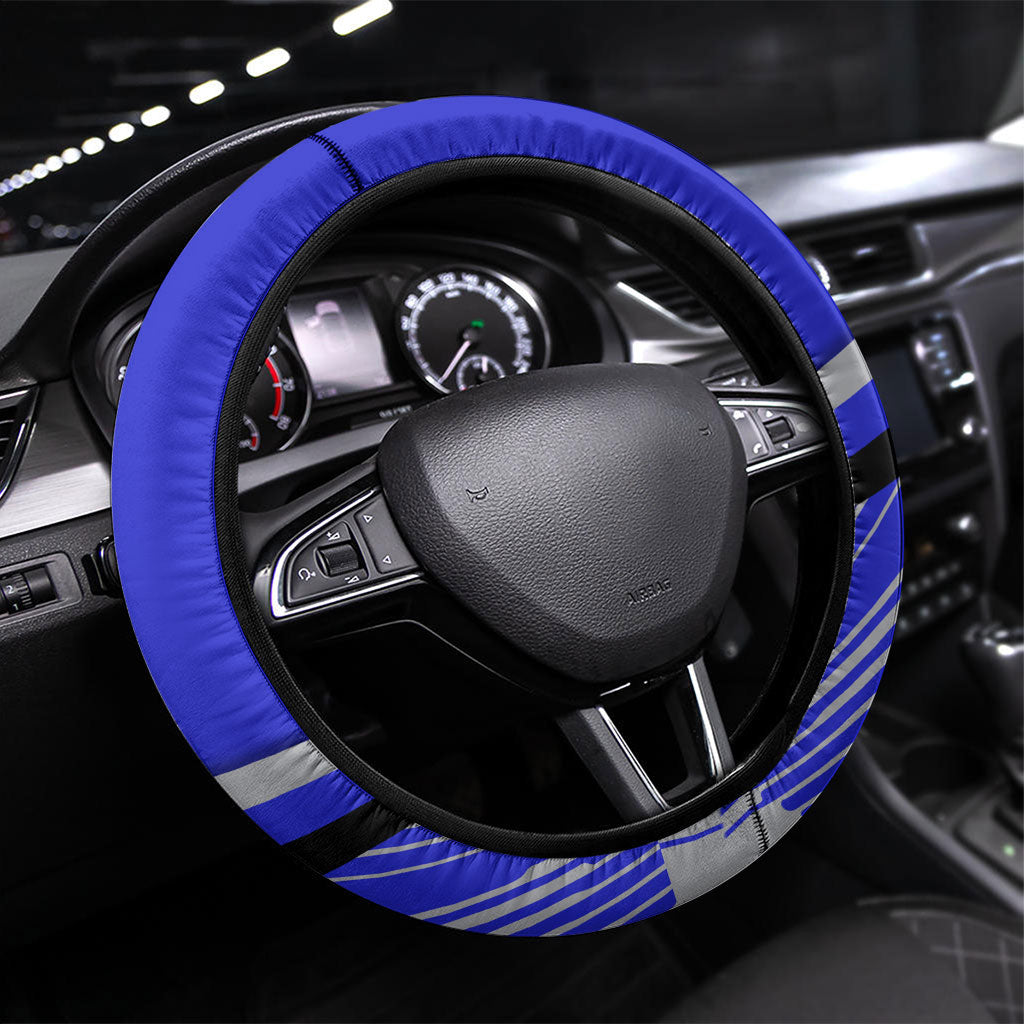 Bulldogs Rugby Mascot Steering Wheel Cover Fierce Athlete Graphic in Sports Style
