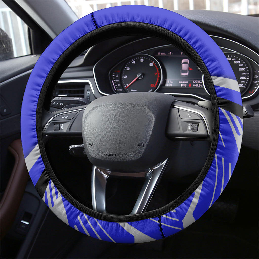 Bulldogs Rugby Mascot Steering Wheel Cover Fierce Athlete Graphic in Sports Style