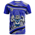 Bulldogs Rugby Mascot T Shirt Fierce Athlete Graphic in Sports Style