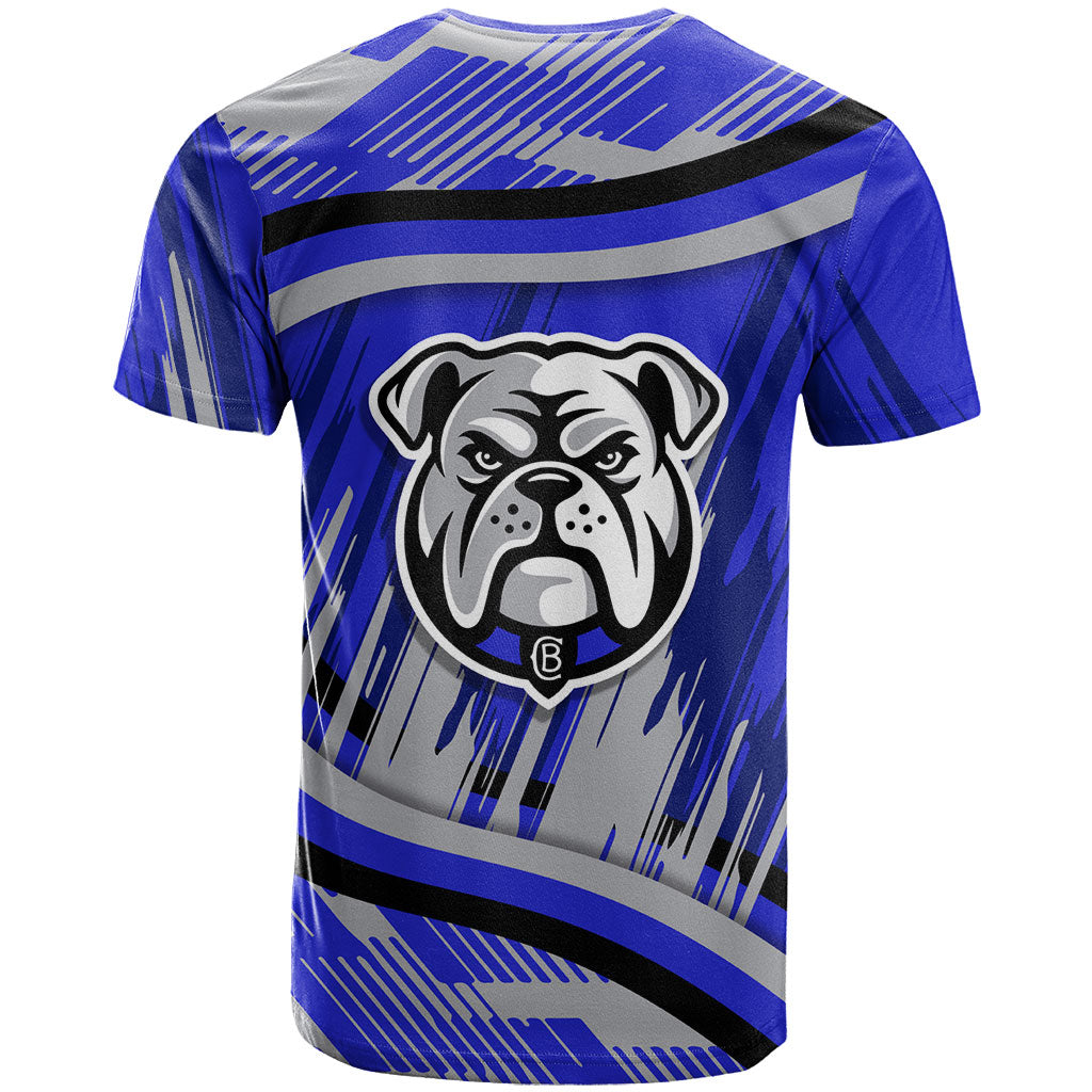 Bulldogs Rugby Mascot T Shirt Fierce Athlete Graphic in Sports Style