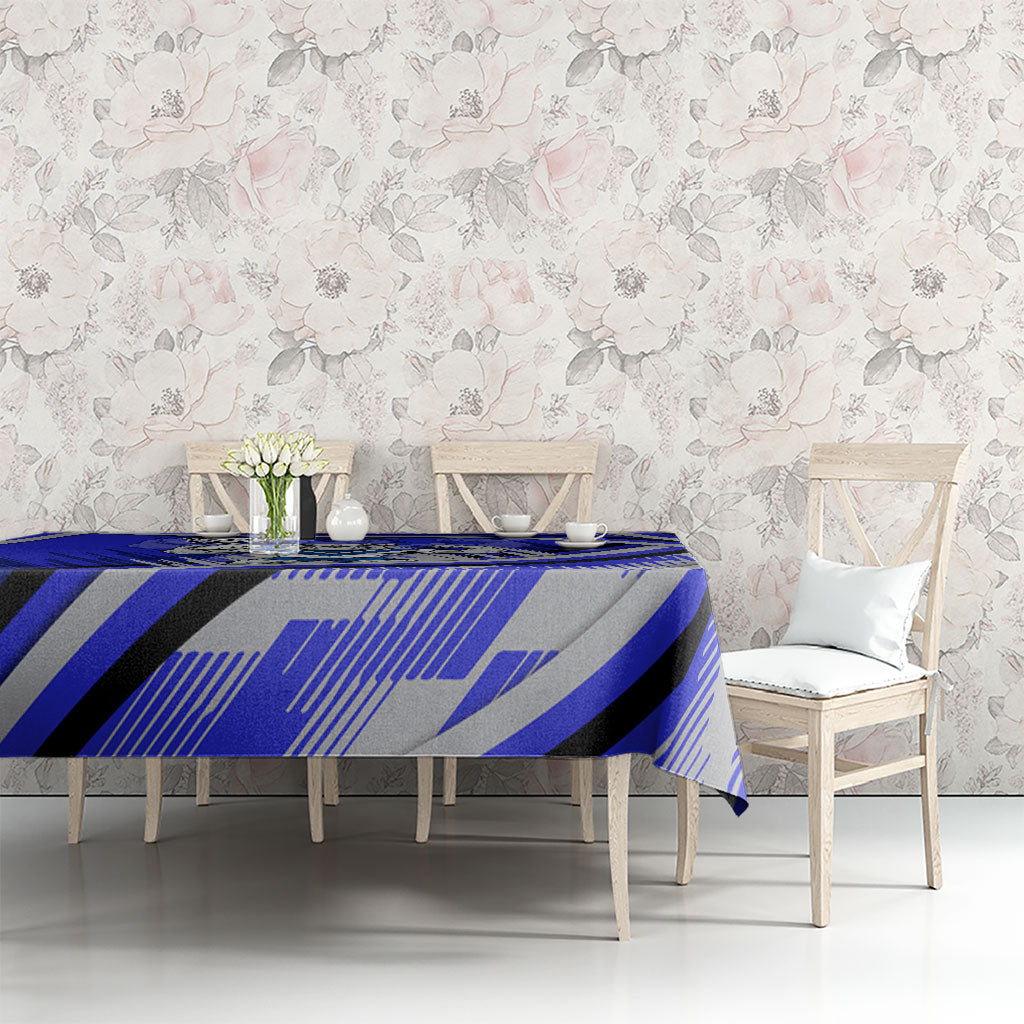 Bulldogs Rugby Mascot Tablecloth Fierce Athlete Graphic in Sports Style