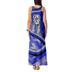 Bulldogs Rugby Mascot Tank Maxi Dress Fierce Athlete Graphic in Sports Style