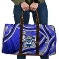 Bulldogs Rugby Mascot Travel Bag Fierce Athlete Graphic in Sports Style