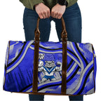 Bulldogs Rugby Mascot Travel Bag Fierce Athlete Graphic in Sports Style