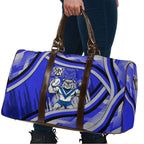 Bulldogs Rugby Mascot Travel Bag Fierce Athlete Graphic in Sports Style