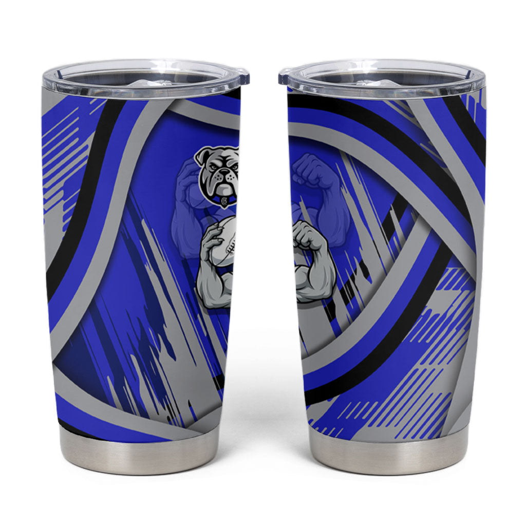 Bulldogs Rugby Mascot Tumbler Cup Fierce Athlete Graphic in Sports Style