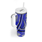 Bulldogs Rugby Mascot Tumbler With Handle Fierce Athlete Graphic in Sports Style