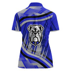 Bulldogs Rugby Mascot Women Polo Shirt Fierce Athlete Graphic in Sports Style