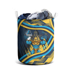 Titans Rugby Mascot Laundry Basket Fierce Athlete Graphic in Sports Style