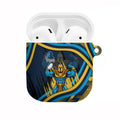 Titans Rugby Mascot AirPods Case Fierce Athlete Graphic in Sports Style