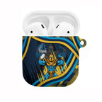 Titans Rugby Mascot AirPods Case Fierce Athlete Graphic in Sports Style