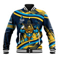 Titans Rugby Mascot Baseball Jacket Fierce Athlete Graphic in Sports Style