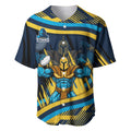Titans Rugby Mascot Baseball Jersey Fierce Athlete Graphic in Sports Style