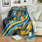 Titans Rugby Mascot Blanket Fierce Athlete Graphic in Sports Style