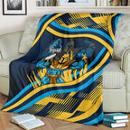 Titans Rugby Mascot Blanket Fierce Athlete Graphic in Sports Style