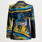 Titans Rugby Mascot Blazer Fierce Athlete Graphic in Sports Style
