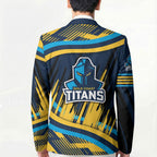Titans Rugby Mascot Blazer Fierce Athlete Graphic in Sports Style