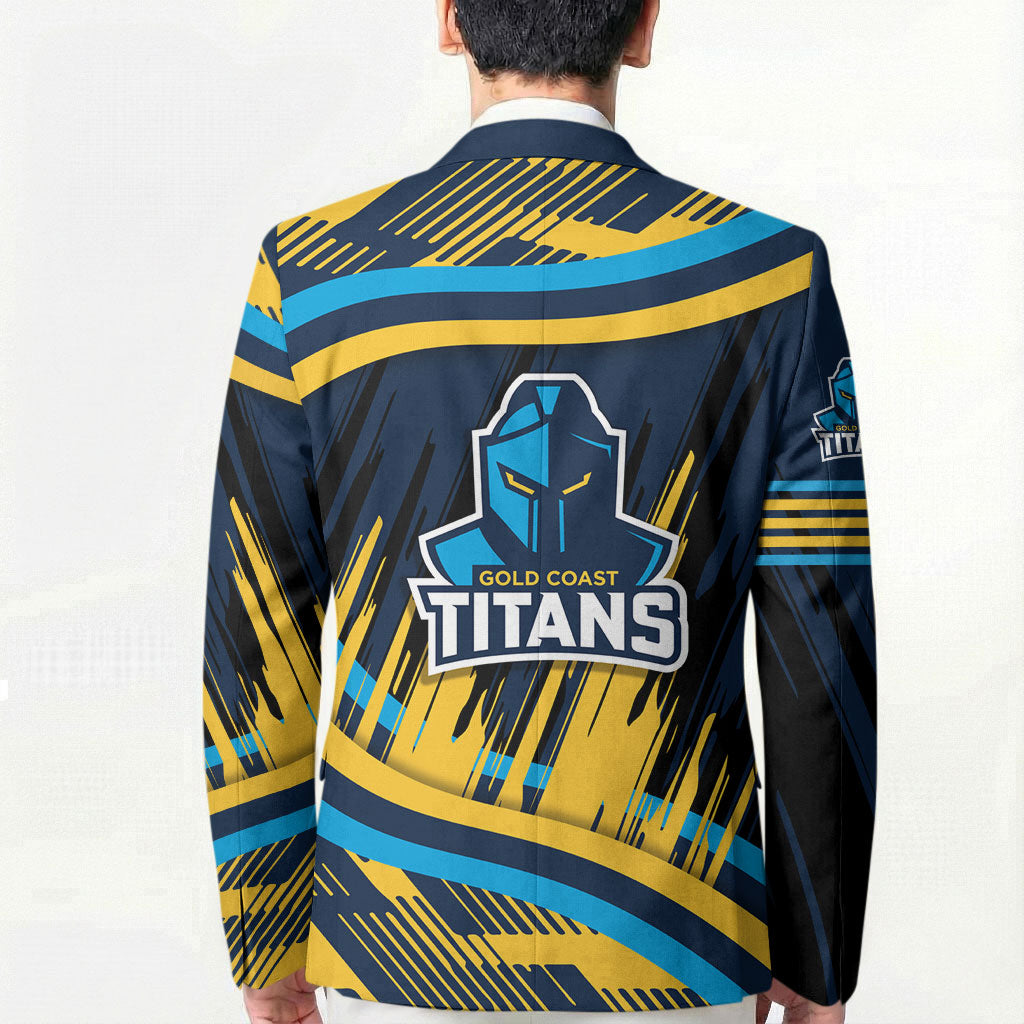 Titans Rugby Mascot Blazer Fierce Athlete Graphic in Sports Style