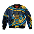 Titans Rugby Mascot Bomber Jacket Fierce Athlete Graphic in Sports Style