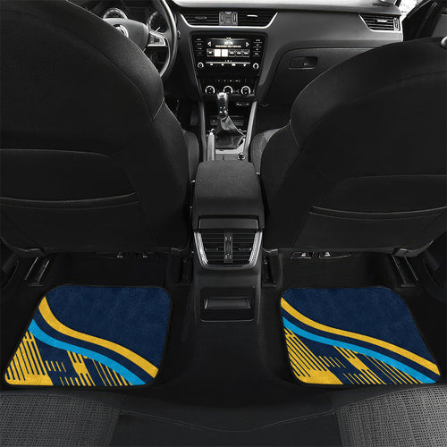 Titans Rugby Mascot Car Mats Fierce Athlete Graphic in Sports Style