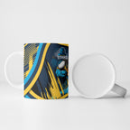 Titans Rugby Mascot Ceramic Mug Fierce Athlete Graphic in Sports Style