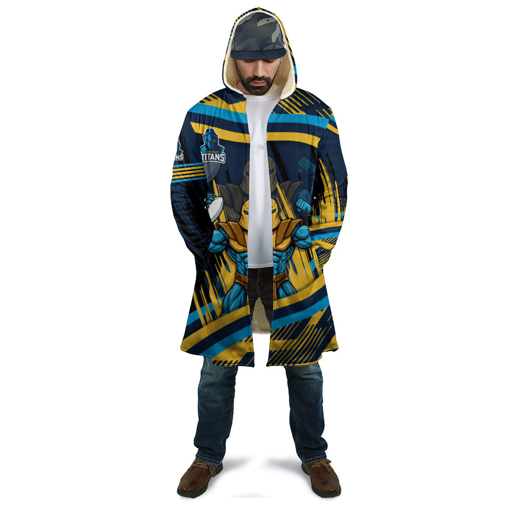Titans Rugby Mascot Cloak Fierce Athlete Graphic in Sports Style