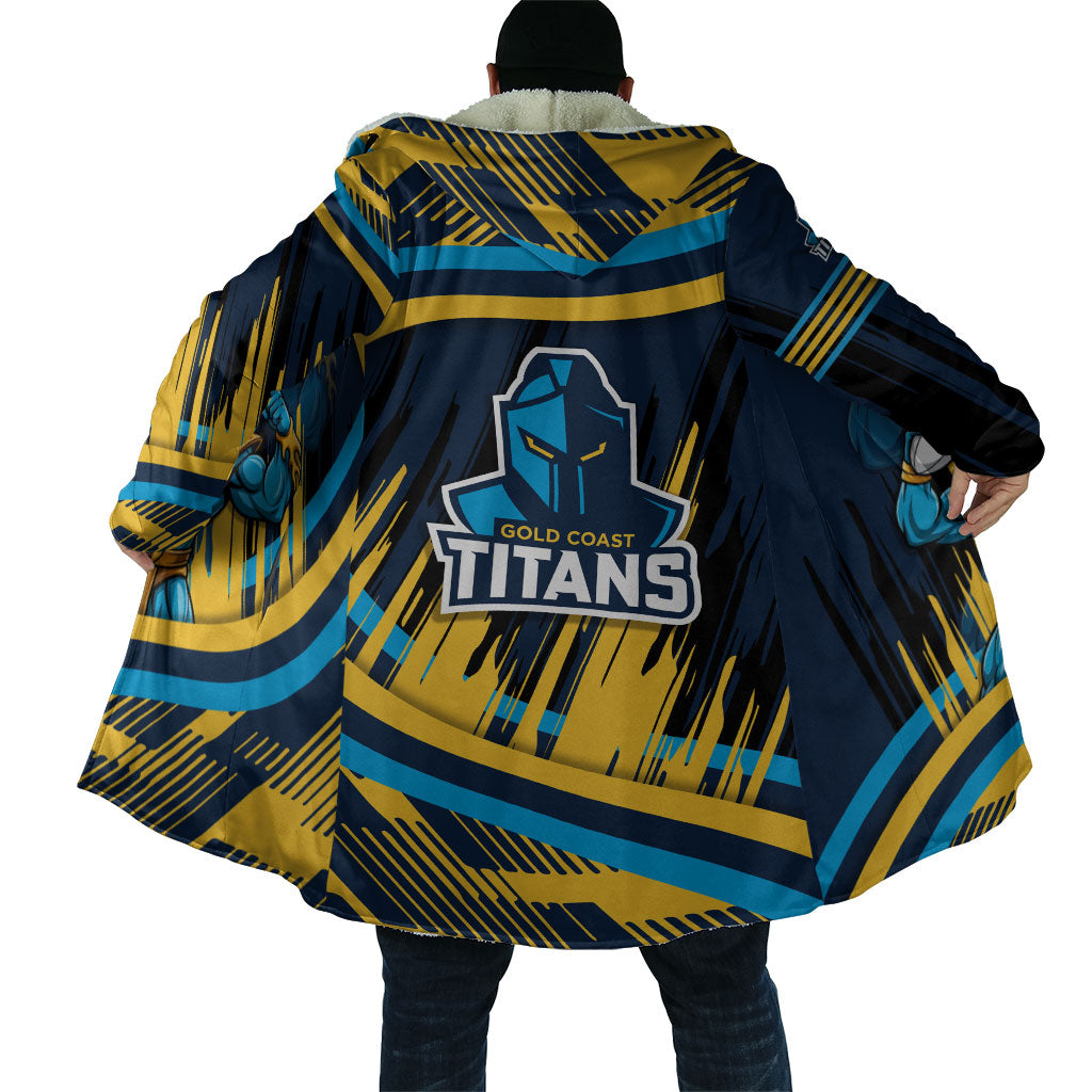 Titans Rugby Mascot Cloak Fierce Athlete Graphic in Sports Style