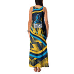 Titans Rugby Mascot Family Matching Tank Maxi Dress and Hawaiian Shirt Fierce Athlete Graphic in Sports Style