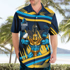 Titans Rugby Mascot Hawaiian Shirt Fierce Athlete Graphic in Sports Style