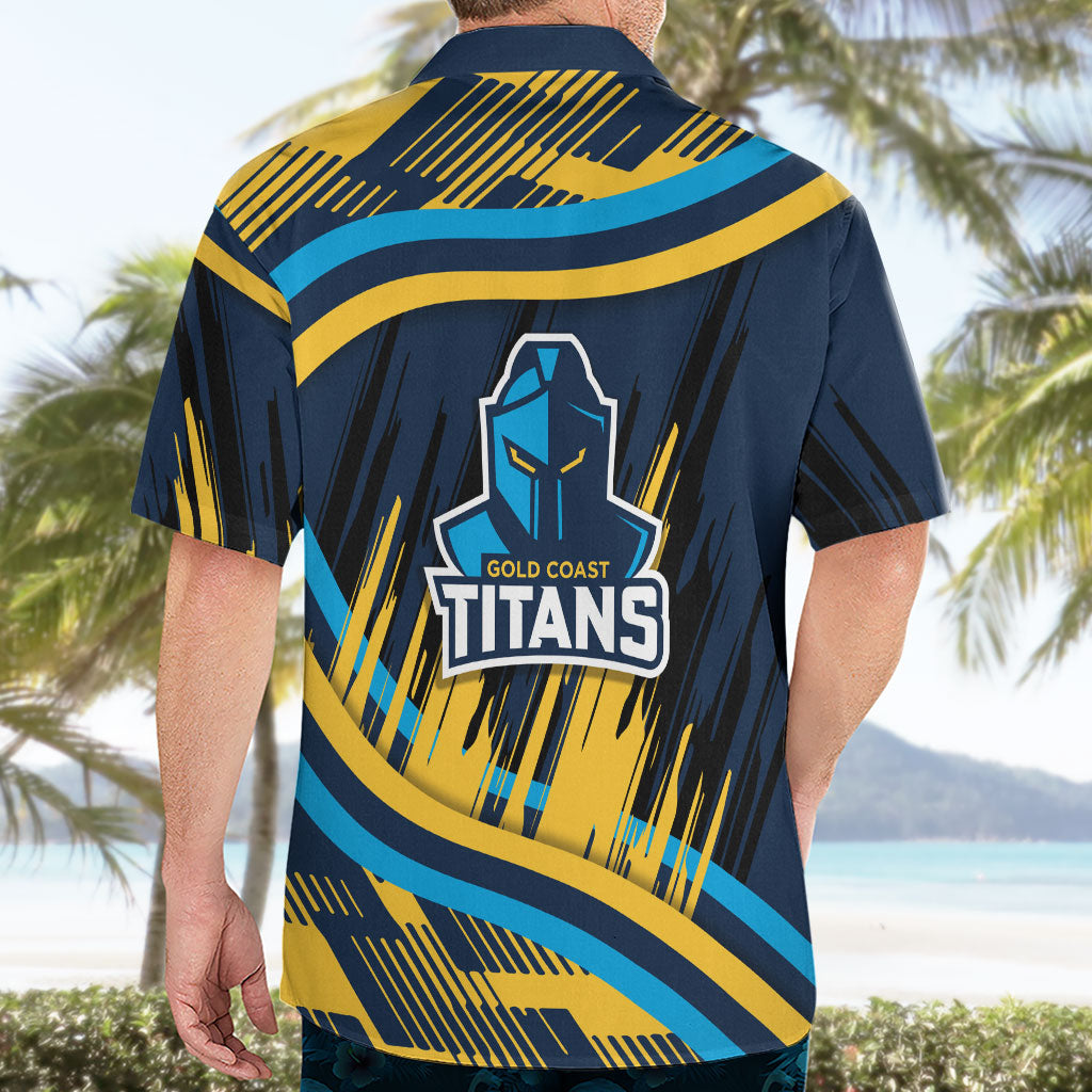Titans Rugby Mascot Hawaiian Shirt Fierce Athlete Graphic in Sports Style
