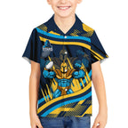 Titans Rugby Mascot Hawaiian Shirt Fierce Athlete Graphic in Sports Style