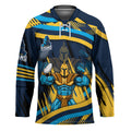 Titans Rugby Mascot Hockey Jersey Fierce Athlete Graphic in Sports Style