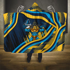 Titans Rugby Mascot Hooded Blanket Fierce Athlete Graphic in Sports Style