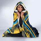 Titans Rugby Mascot Hooded Blanket Fierce Athlete Graphic in Sports Style