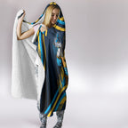 Titans Rugby Mascot Hooded Blanket Fierce Athlete Graphic in Sports Style