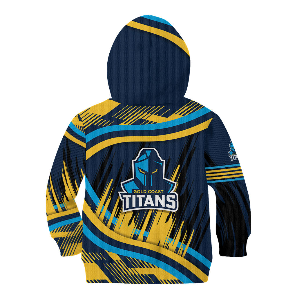 Titans Rugby Mascot Kid Hoodie Fierce Athlete Graphic in Sports Style