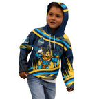Titans Rugby Mascot Kid Hoodie Fierce Athlete Graphic in Sports Style