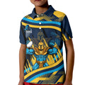 Titans Rugby Mascot Kid Polo Shirt Fierce Athlete Graphic in Sports Style