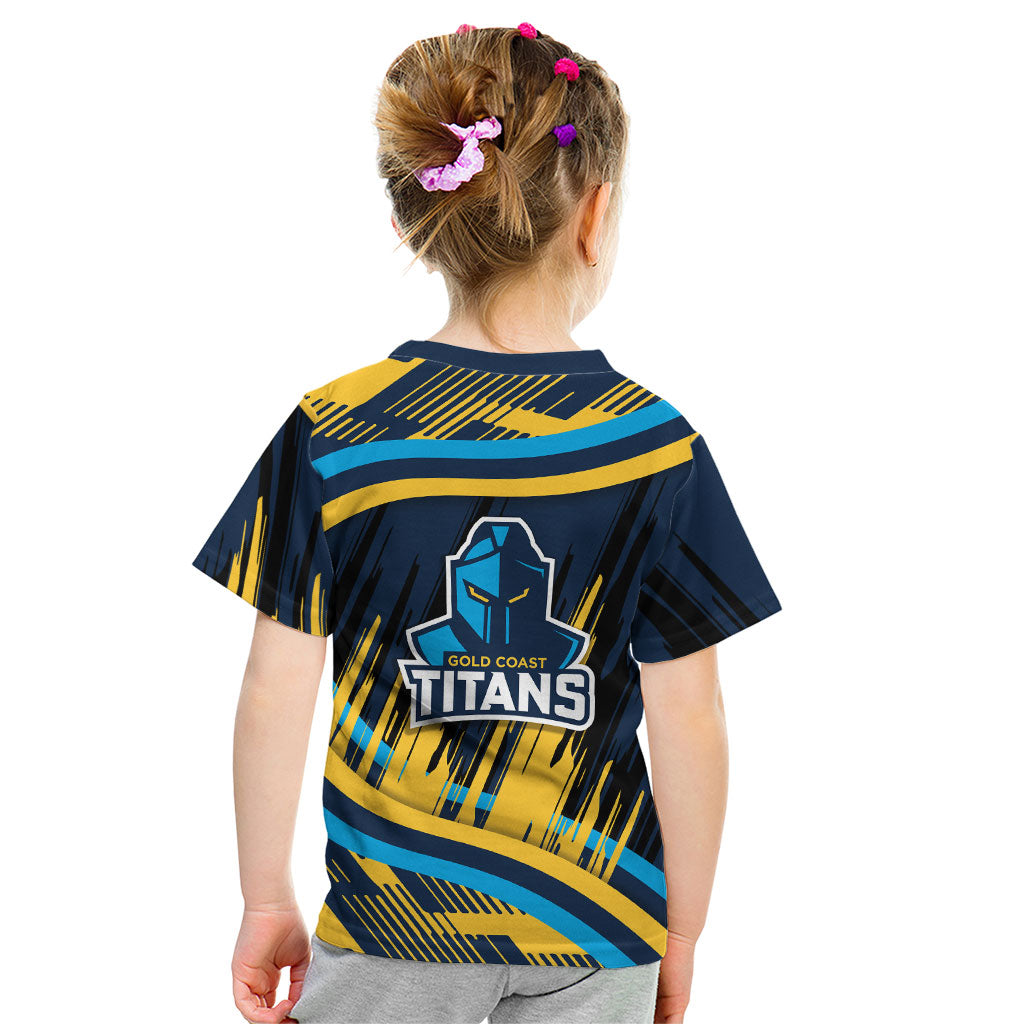 Titans Rugby Mascot Kid T Shirt Fierce Athlete Graphic in Sports Style