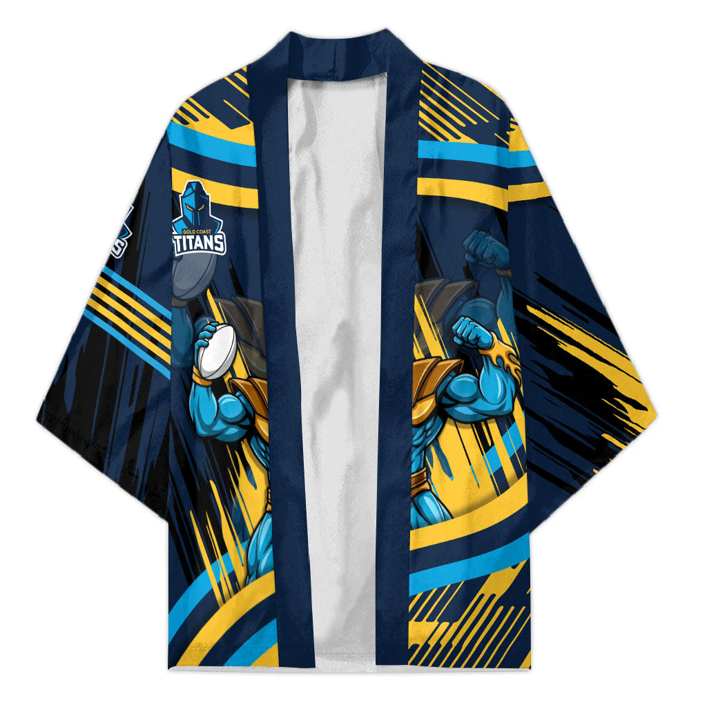Titans Rugby Mascot Kimono Fierce Athlete Graphic in Sports Style