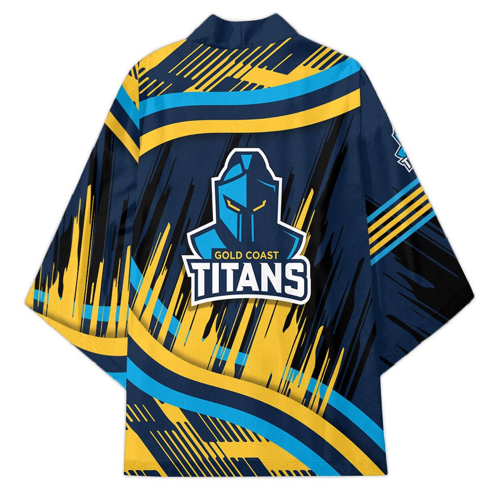 Titans Rugby Mascot Kimono Fierce Athlete Graphic in Sports Style